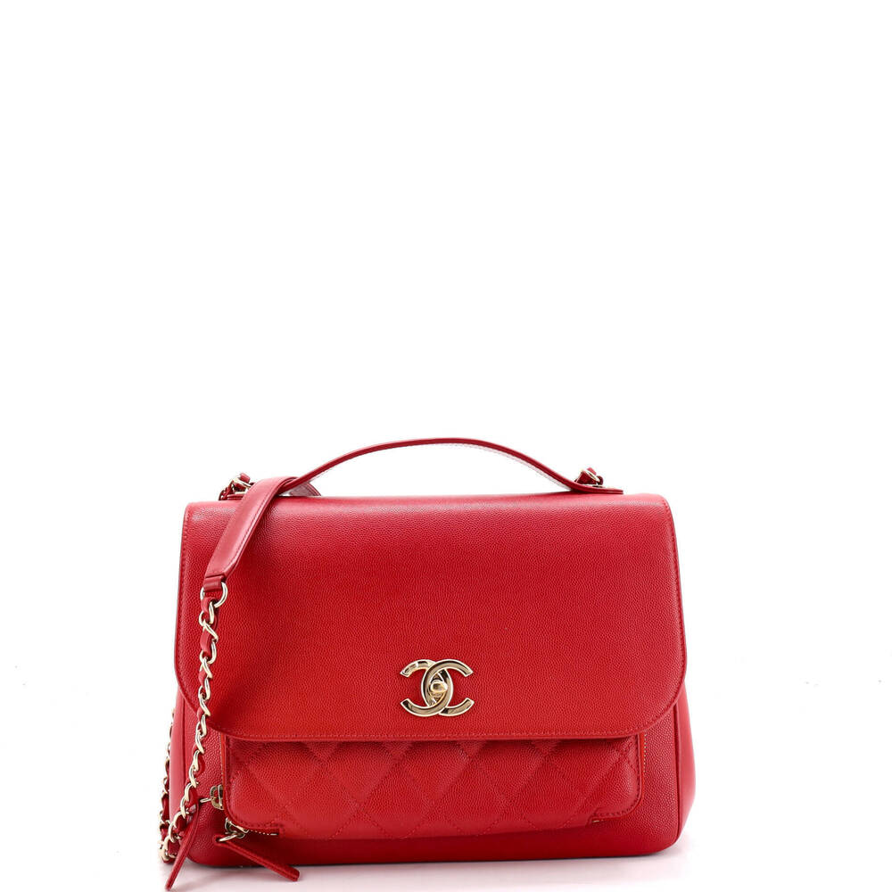 Chanel Large Business Affinity Flap Bag Quilted Caviar